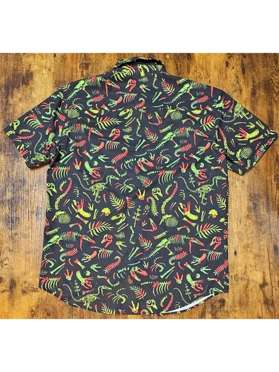 RSVLTS X Jurassic Park Kunuflex Button Down Shirt Men’s Size Extra Large - Picture 7 of 7